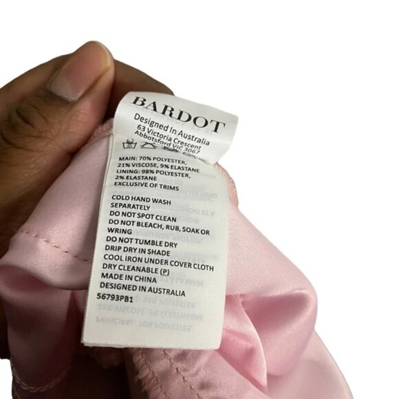 Bardot Women's Tuck Front High Waisted Trouser in Light Pink - Picture 8 of 10